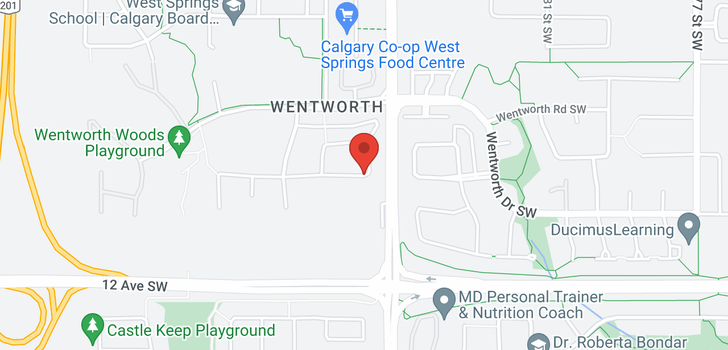 map of 63 WENTWORTH MR SW